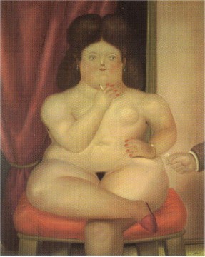 Femme assise Fernando Botero Peinture à l'huile